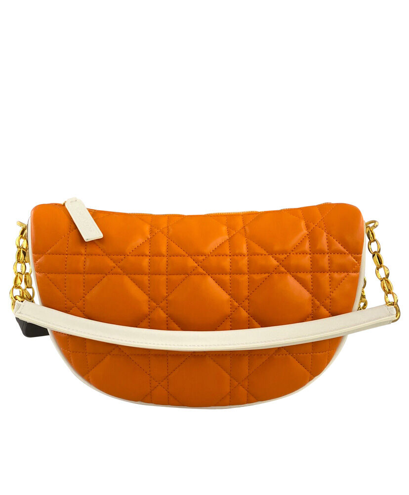 Christian Dior Vibe Medium Leather Bag Orange